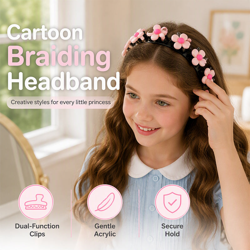 ⏳HOT SALE⏰Buy 1 Get 1 Free🎀Cute Cartoon Hairband for Girls🌺