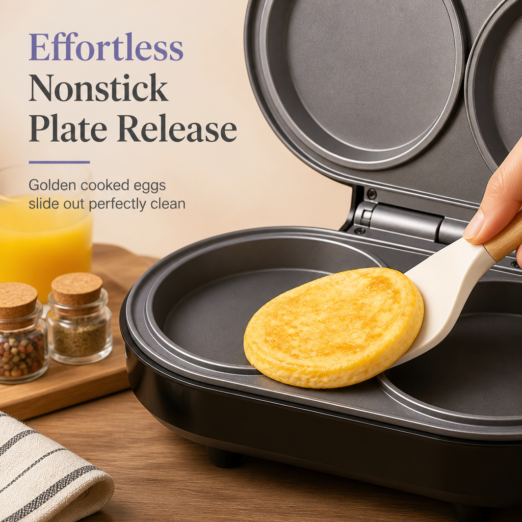 🍳✨ Smart Breakfast Maker – 50% OFF! Dual cooking plates, nonstick release, stainless steel – breakfast in minutes. 💪