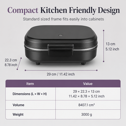 🍳✨ Smart Breakfast Maker – 50% OFF! Dual cooking plates, nonstick release, stainless steel – breakfast in minutes. 💪