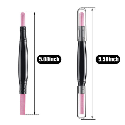 Double-Headed Nail Quartz Nail File Polishing Pen