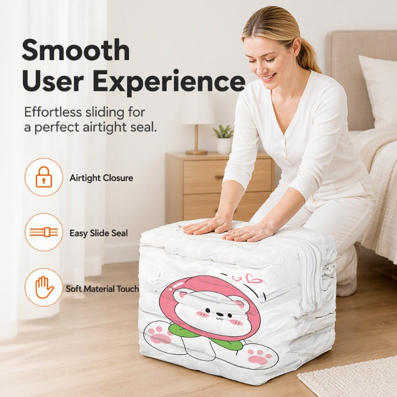 🧺 LIMITED-TIME 50% OFF! ✨ Space-Saving Vacuum Storage Bags – Pump-Free, Durable 🧳