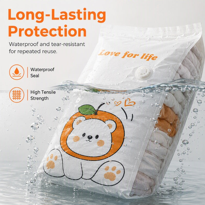 🧺 LIMITED-TIME 50% OFF! ✨ Space-Saving Vacuum Storage Bags – Pump-Free, Durable 🧳