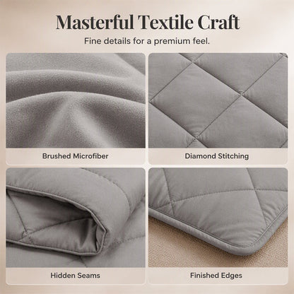 3-Piece Quilted Comforter Set with Shams