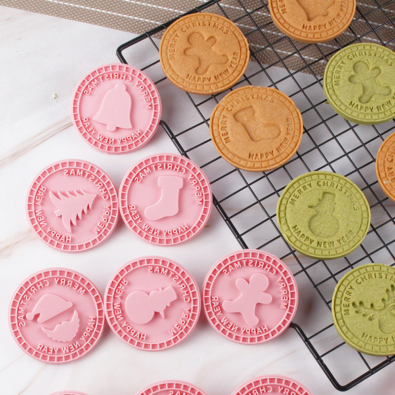 Festive Christmas Cookie Mold Set