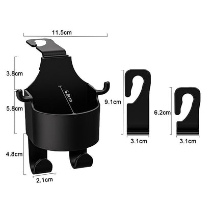 [Buy 1 Get 1 Free] Car Seat Headrest Cup Holder with Hooks