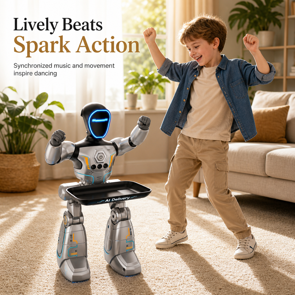 ⏳Time-Limited Special⏰Smart AI Voice Programmable Toy Robot – Gesture Control, Interactive, Kids Friendly 🧠