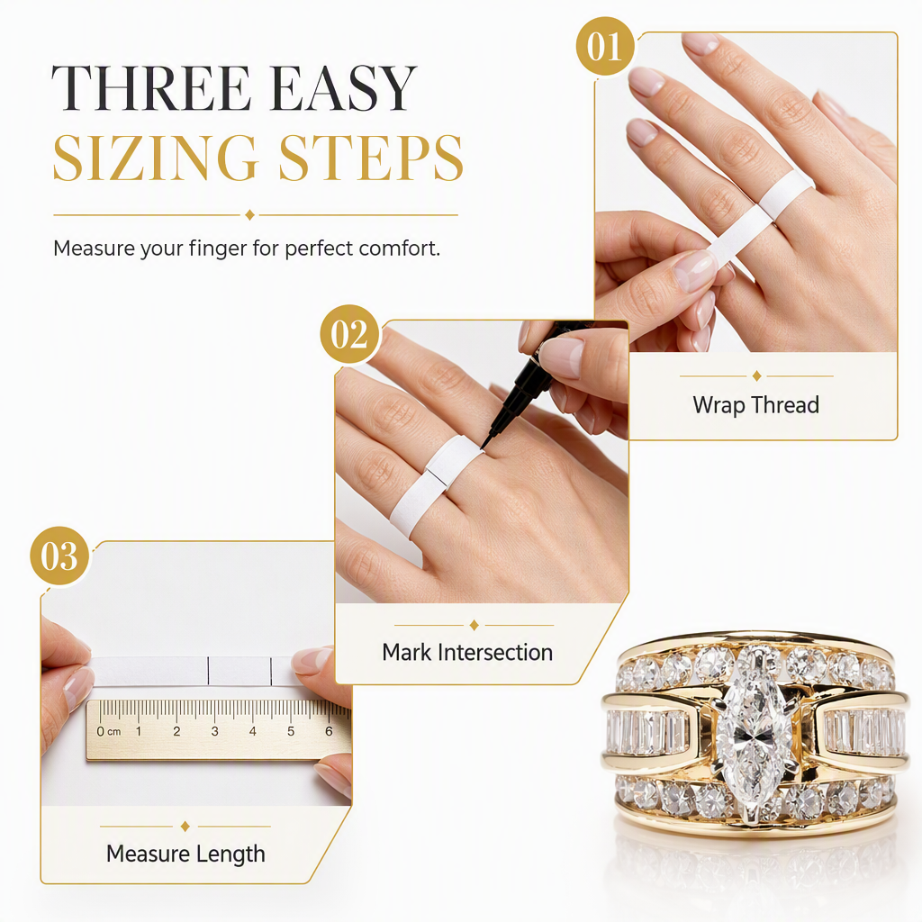 ⏳Time-Limited Special⏰Plated Cubic Zirconia Engagement Ring, Marquise Cut Fashion Jewelry