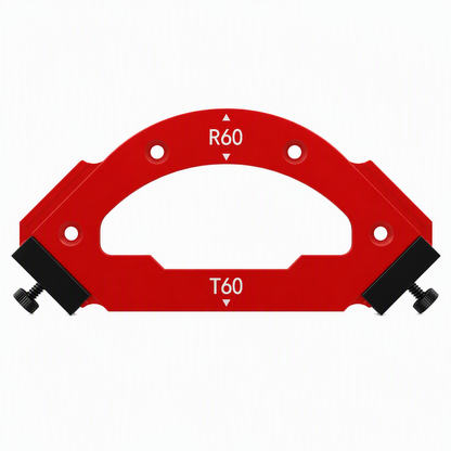 ⏳Time-Limited Special⏰Router Template – Round Corner R Angle Jig, CNC Machined Alloy & Non-Slip Stop Blocks – For Woodworking & Wardrobe DIY 🔧