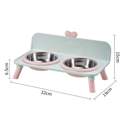 🐶🥣 Elevated Detachable Pet Double Bowls | Raised Feeder for Dogs & Cats