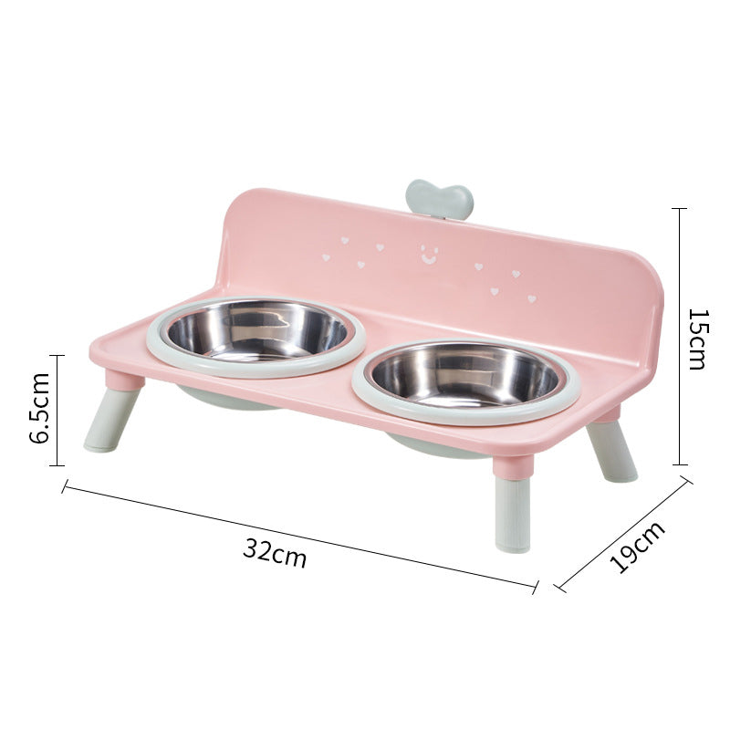🐶🥣 Elevated Detachable Pet Double Bowls | Raised Feeder for Dogs & Cats