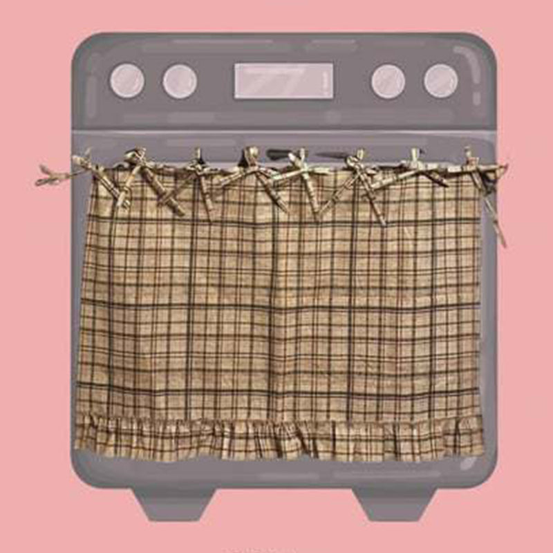 Farmhouse Ruffled Oven Door Skirt