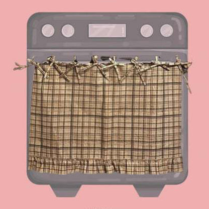Farmhouse Ruffled Oven Door Skirt