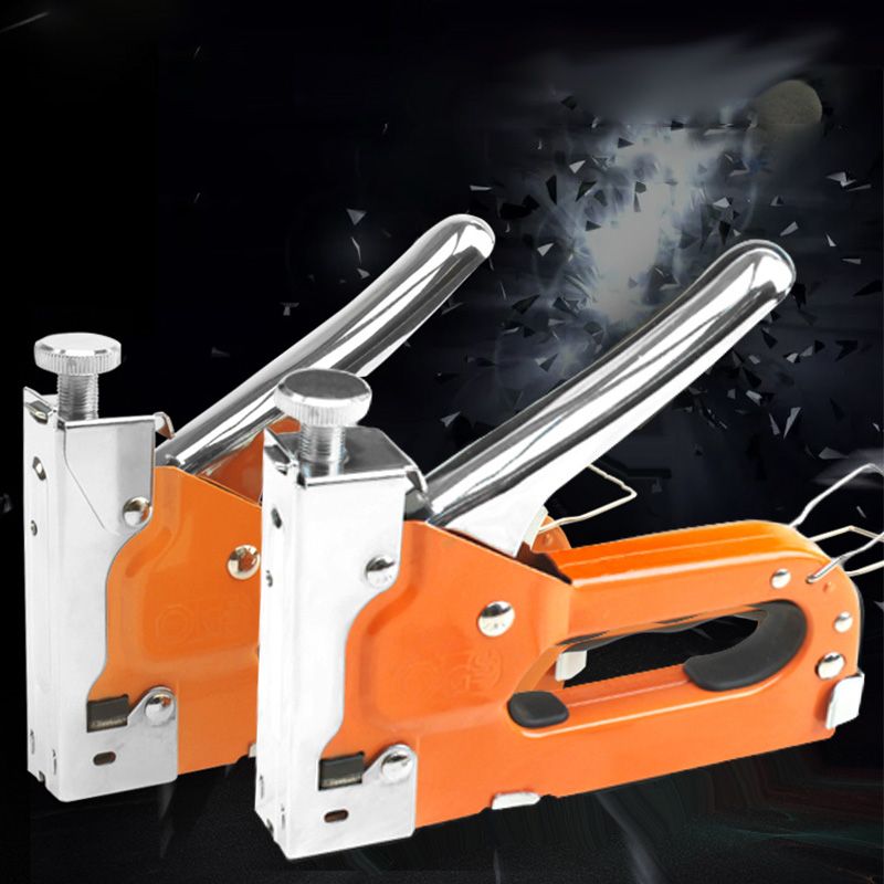 ⏳Time-Limited Special⏰Manual Staple Nail Gun: 3-in-1, Alloy Steel, Adjustable Pressure, with 600pcs Nails, Shockproof