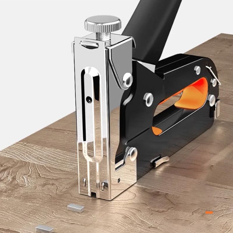 ⏳Time-Limited Special⏰Manual Staple Nail Gun: 3-in-1, Alloy Steel, Adjustable Pressure, with 600pcs Nails, Shockproof