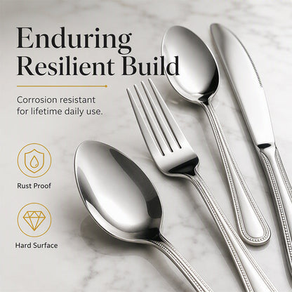 4-Piece Stainless Steel Flatware Set