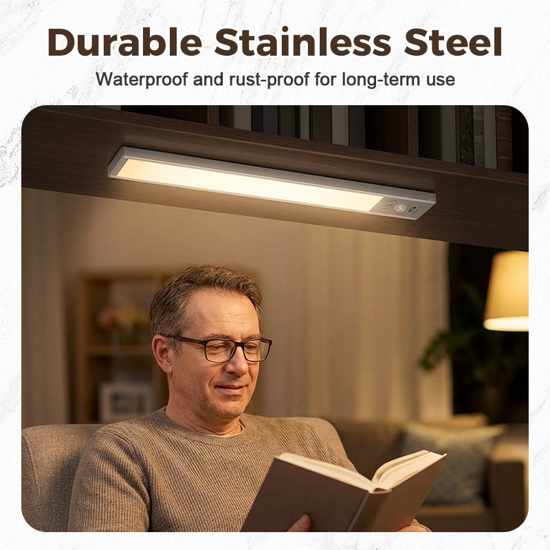 📢📢50% OFF !! ⏰✨Rechargeable Wireless Motion Sensor Under Cabinet Light, Stick-On Night Lamp For Cupboard & Closet💡