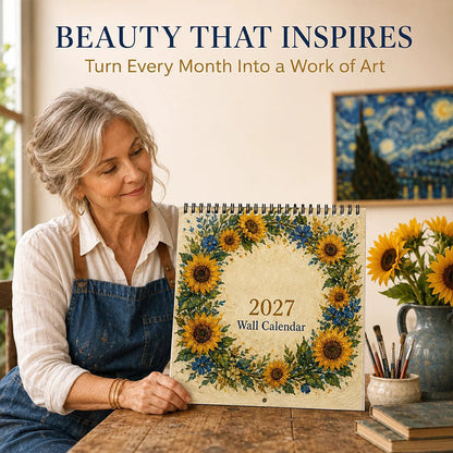 📢📢50% OFF !! ⏰Artful 2027 Wall Calendar