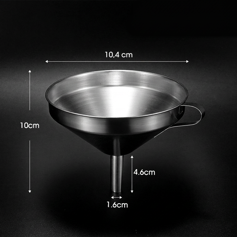 ⚗️ LIMITED-TIME 50% OFF! 🥣 Stainless Steel Filter Funnel – Removable Mesh, Multi-scene, Hangable ✨