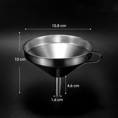 ⚗️ LIMITED-TIME 50% OFF! 🥣 Stainless Steel Filter Funnel – Removable Mesh, Multi-scene, Hangable ✨