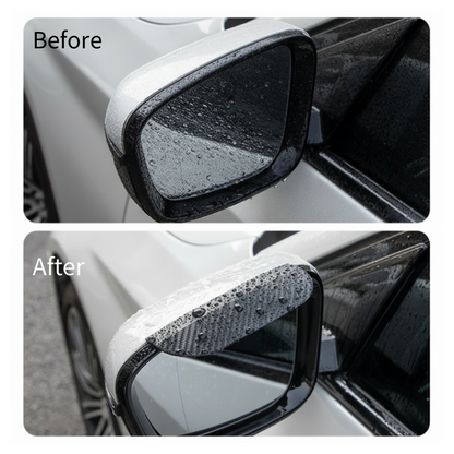 2-in-1 Rearview Mirror Rain Guard with Blind Spot Mirror