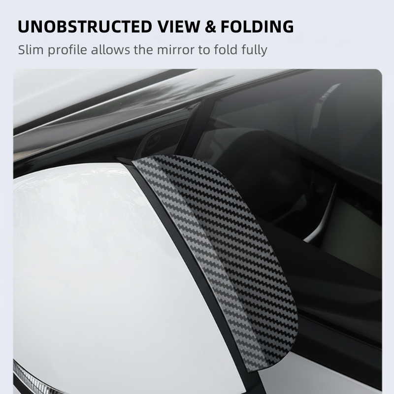 2-in-1 Rearview Mirror Rain Guard with Blind Spot Mirror