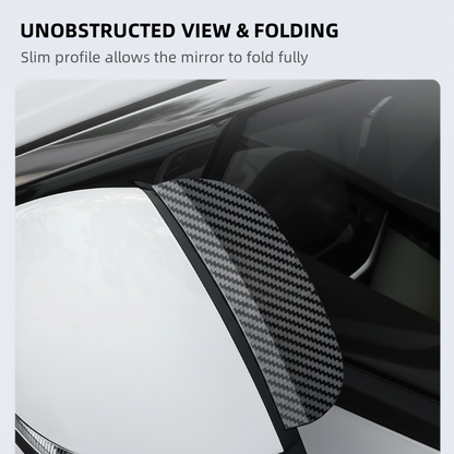 2-in-1 Rearview Mirror Rain Guard with Blind Spot Mirror