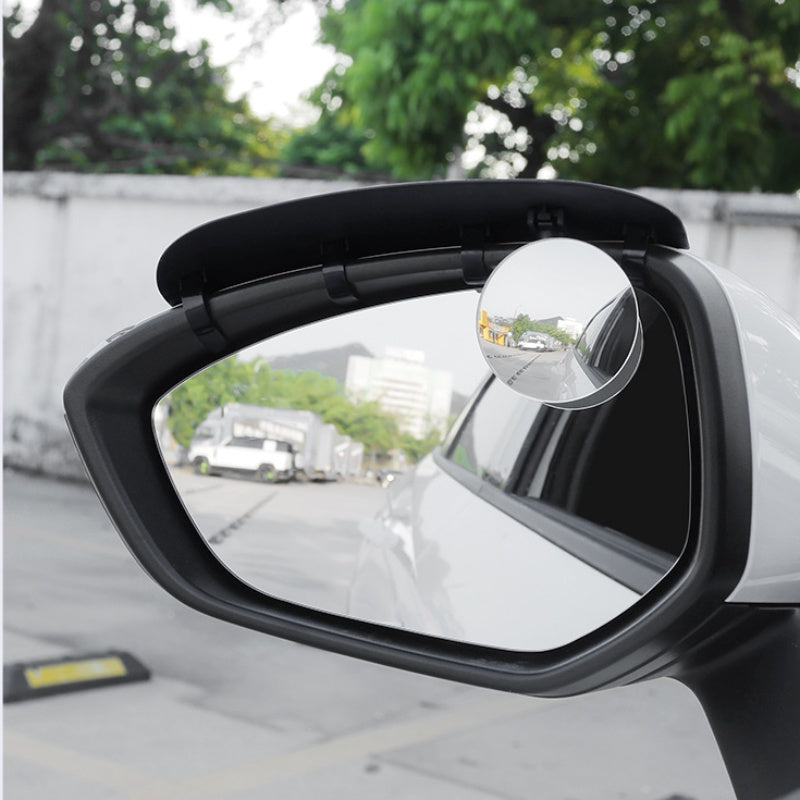 2-in-1 Rearview Mirror Rain Guard with Blind Spot Mirror