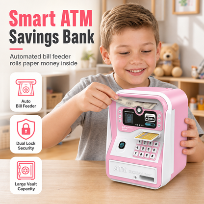 📢📢50% OFF✨Electronic Kids ATM Money Saving Box, Smart Piggy Bank Toy