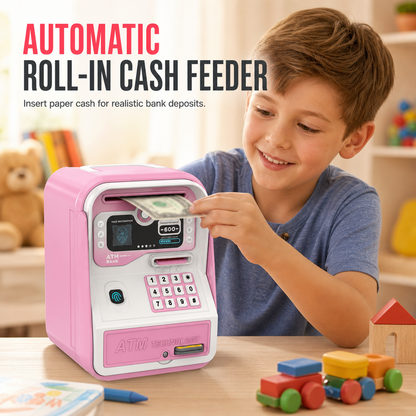 📢📢50% OFF✨Electronic Kids ATM Money Saving Box, Smart Piggy Bank Toy
