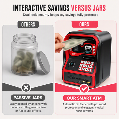 📢📢50% OFF✨Electronic Kids ATM Money Saving Box, Smart Piggy Bank Toy