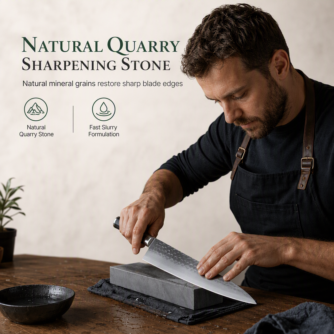 3000-Grit Single-Sided Knife Sharpening Whetstone