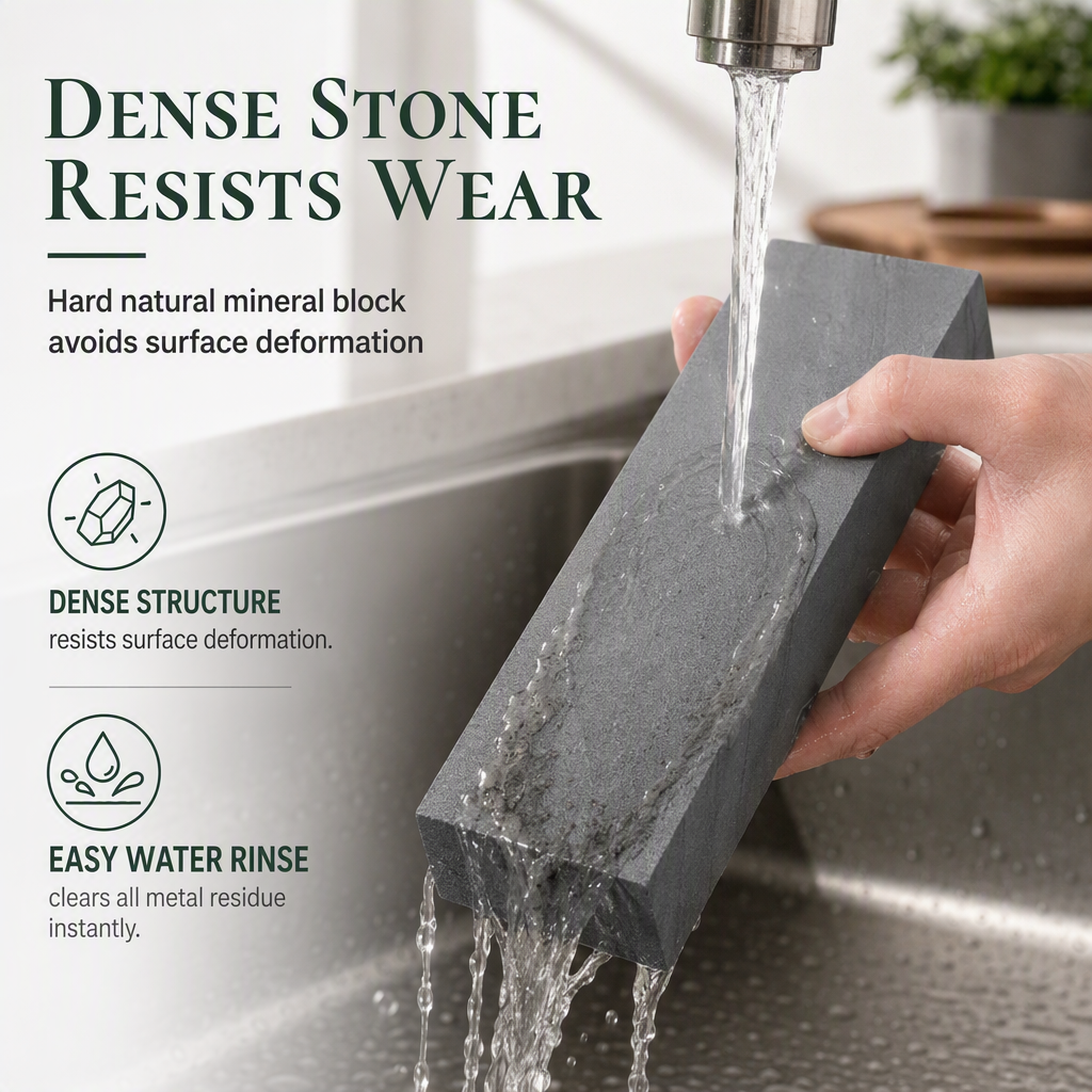 3000-Grit Single-Sided Knife Sharpening Whetstone