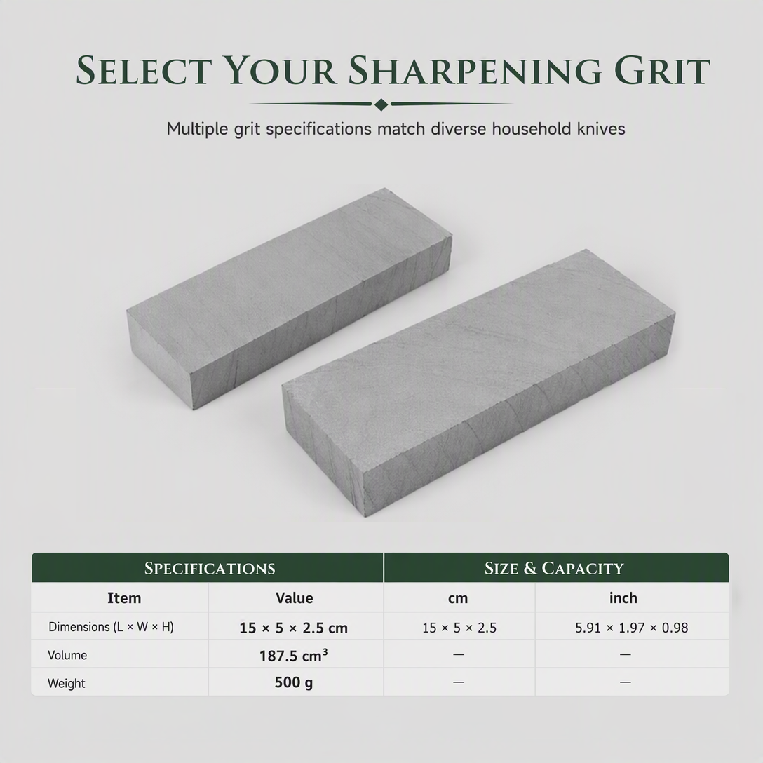 3000-Grit Single-Sided Knife Sharpening Whetstone