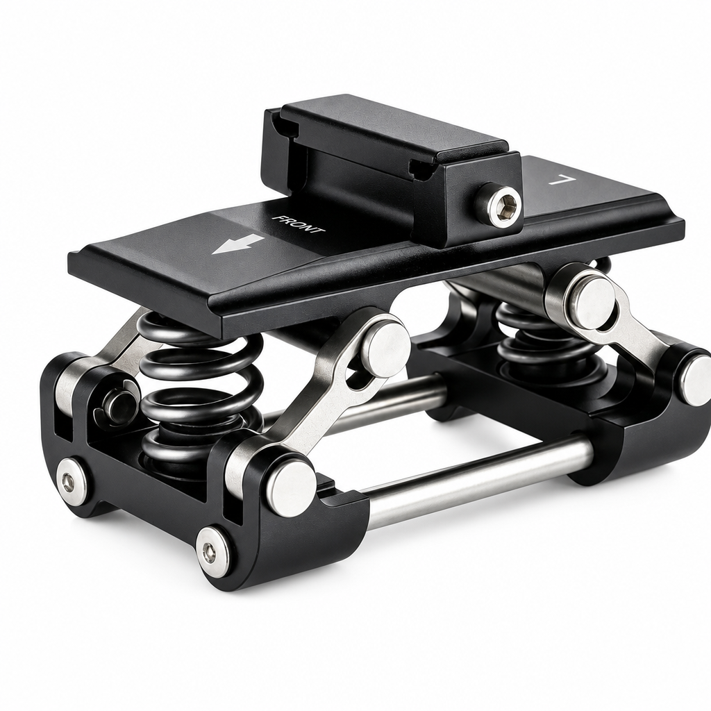 🚲Bike Shock Absorber Seatpost – Dual Coil Springs, CNC Aluminum & Stable Ride – Smooths Rough Trails