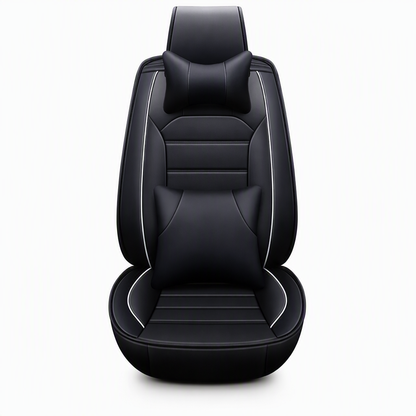 🚗 50% OFF NOW! 🪑 Full-Coverage Leather Car Seat Covers – All-Season Protection, 5D Surround & Safety Split Seams – Universal Fit 🛡️