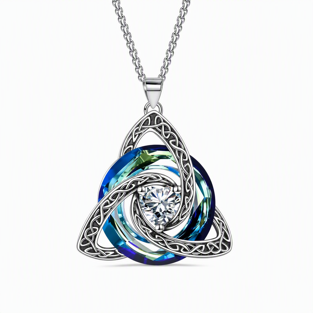 Women's Celtic Knot Birthstone Pendant Necklace