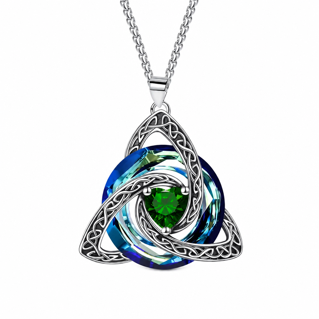 Women's Celtic Knot Birthstone Pendant Necklace