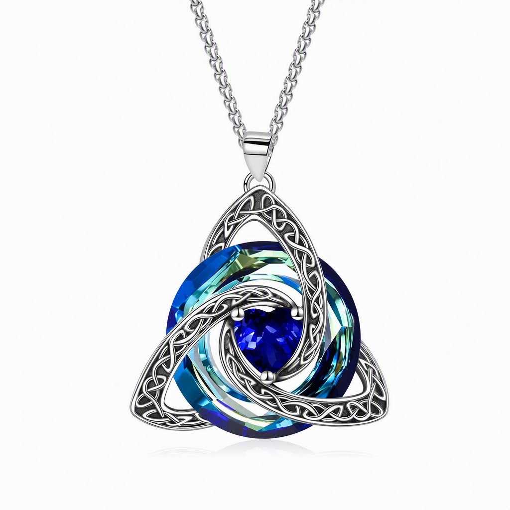 Women's Celtic Knot Birthstone Pendant Necklace