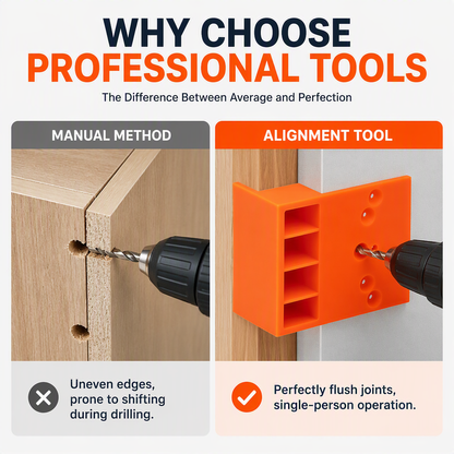 🔧 Wardrobe Panel Alignment Jig: One-Hand Solo Installation, Flush Edges, Solid Molded, 20/22mm
