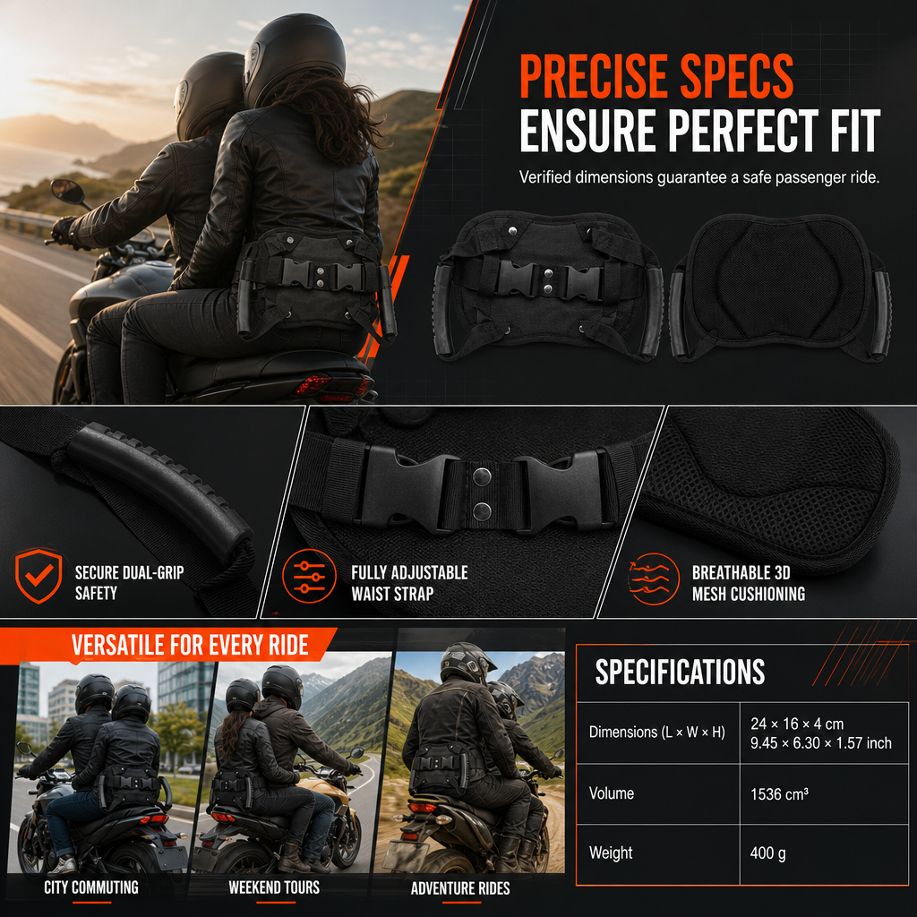 ⏳Time-Limited Special⏰: Motorcycle Passenger Grab Belt 🏍️