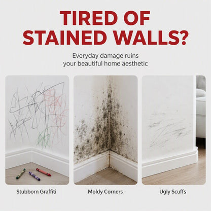 🏠 LIMITED-TIME 50% OFF! 🧱 Waterproof Wall Repair Paste with Roller Brush – One-step DIY, Non-toxic, Easy Touch-up ✨