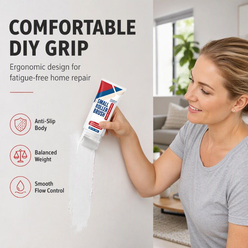 🏠 LIMITED-TIME 50% OFF! 🧱 Waterproof Wall Repair Paste with Roller Brush – One-step DIY, Non-toxic, Easy Touch-up ✨