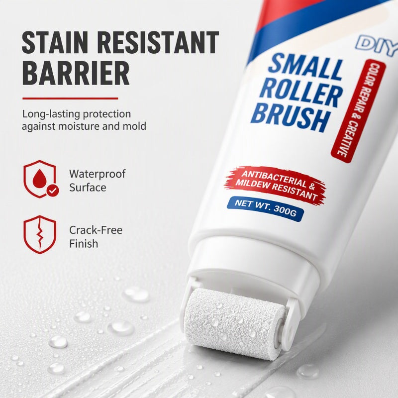🏠 LIMITED-TIME 50% OFF! 🧱 Waterproof Wall Repair Paste with Roller Brush – One-step DIY, Non-toxic, Easy Touch-up ✨