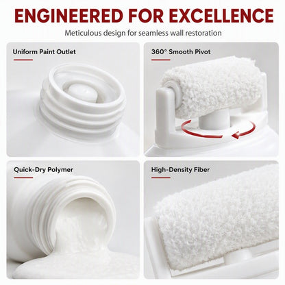 🏠 LIMITED-TIME 50% OFF! 🧱 Waterproof Wall Repair Paste with Roller Brush – One-step DIY, Non-toxic, Easy Touch-up ✨