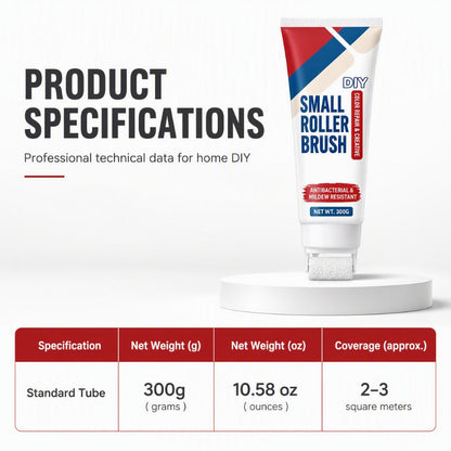 🏠 LIMITED-TIME 50% OFF! 🧱 Waterproof Wall Repair Paste with Roller Brush – One-step DIY, Non-toxic, Easy Touch-up ✨