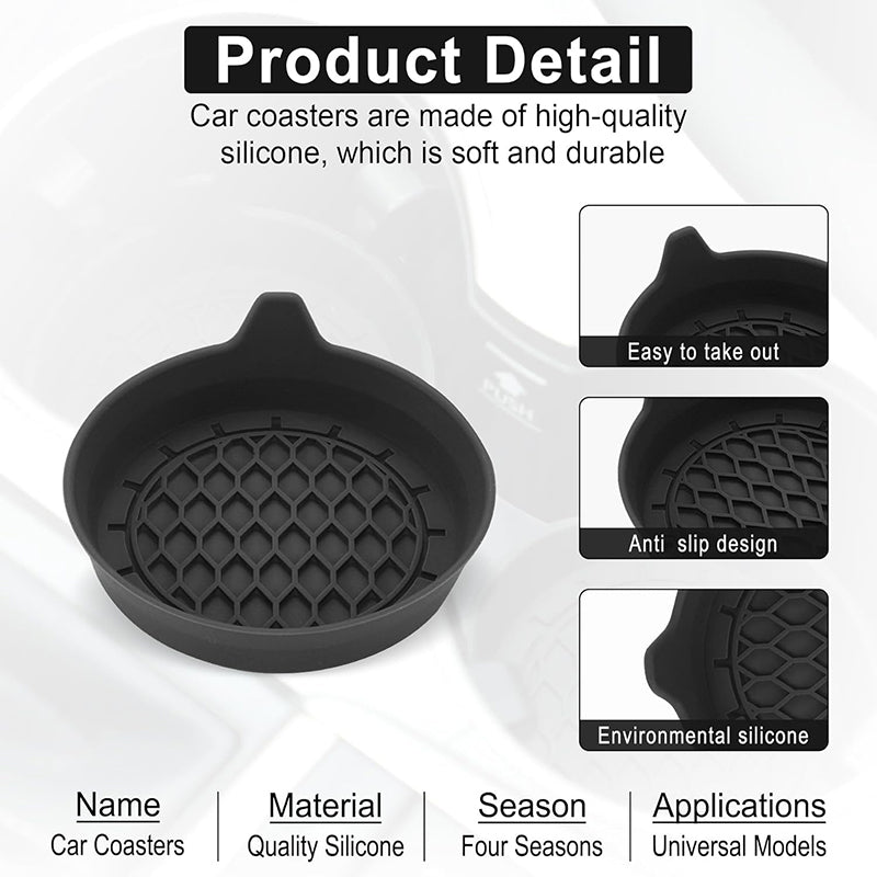 ⏳🔥LIMITED-TIME 50% OFF! ⏰Car Cup Holder Silicone Coaster – Keep Your Cup Holders Clean 🚗✨