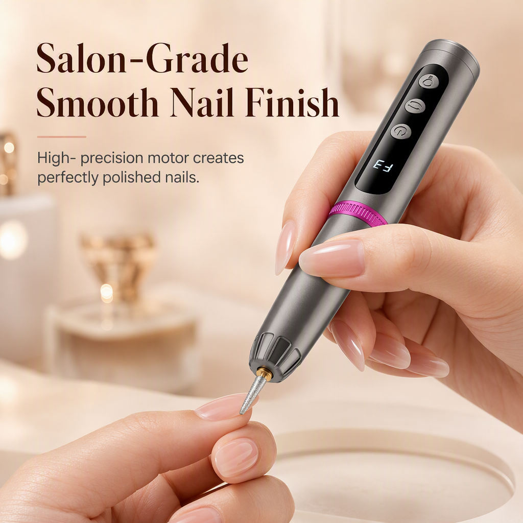 💅 Save 50%! ✨ Portable Nail Drill – Cordless, quiet & 3 speed levels 🏠