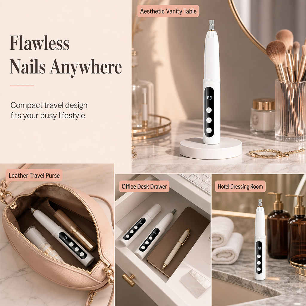 💅 Save 50%! ✨ Portable Nail Drill – Cordless, quiet & 3 speed levels 🏠