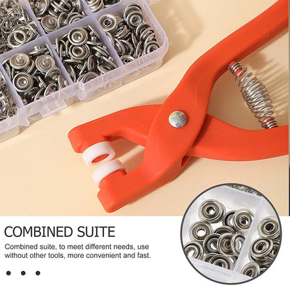 ⏳Time-Limited Special 55%OFF!!!⏰🧷 Sew-Free Snap Fastener Plier Kit — No Needle, No Thread
