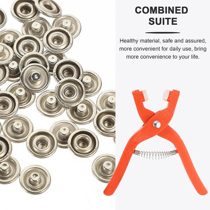 ⏳Time-Limited Special 55%OFF!!!⏰🧷 Sew-Free Snap Fastener Plier Kit — No Needle, No Thread